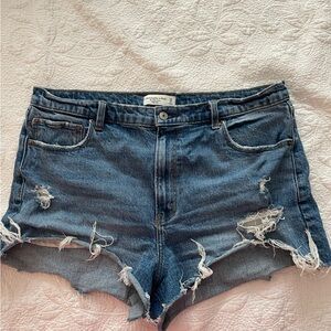 Abercrombie & Fitch Curve Love Jean Shorts